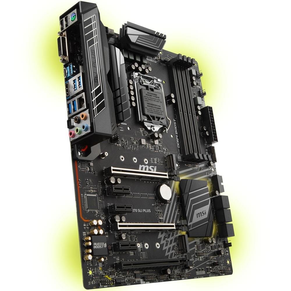 Imagem 8 de 13 do produto Placa-Mãe MSI Z370 SLI Plus, Intel LGA 1151, ATX, DDR4