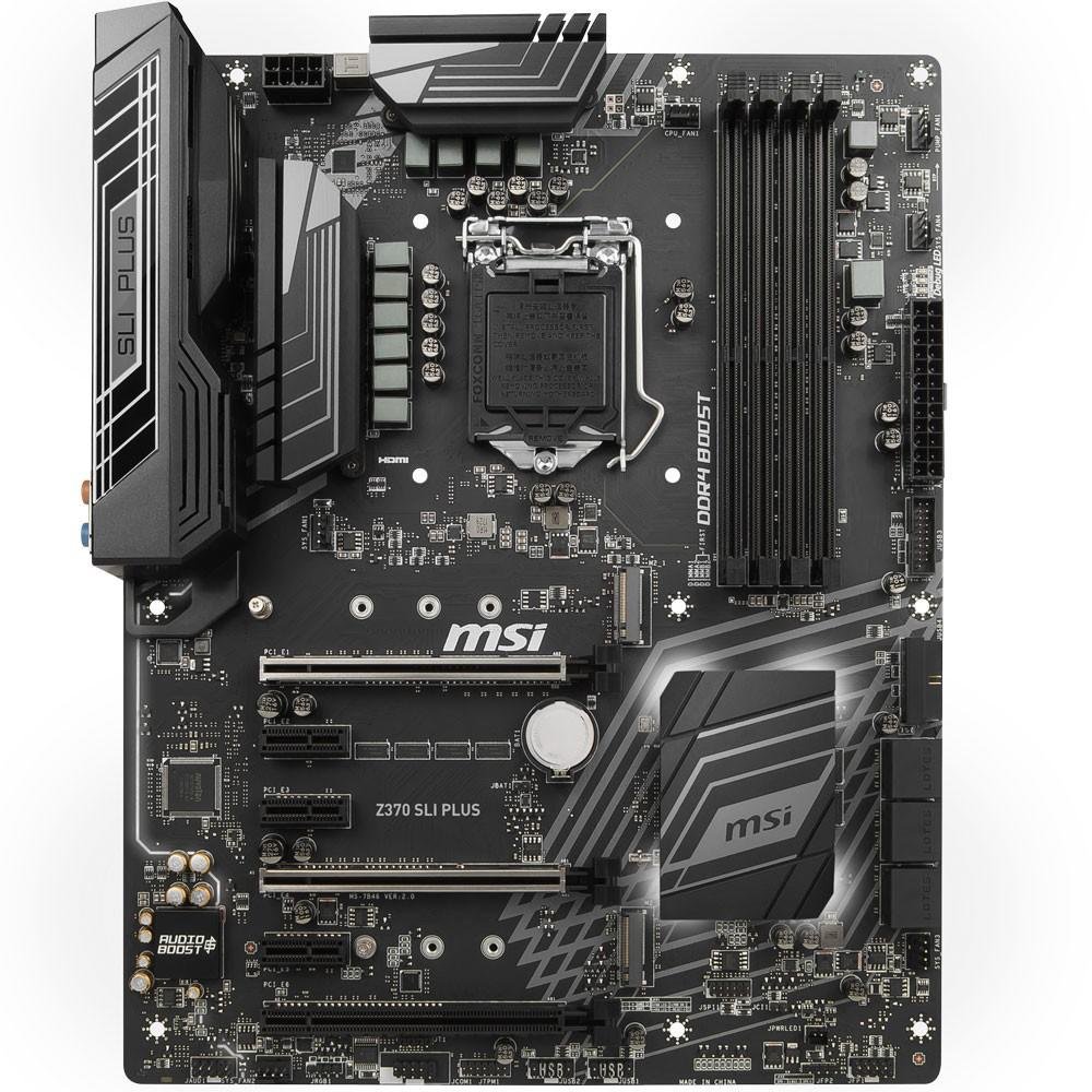 Imagem 4 de 13 do produto Placa-Mãe MSI Z370 SLI Plus, Intel LGA 1151, ATX, DDR4