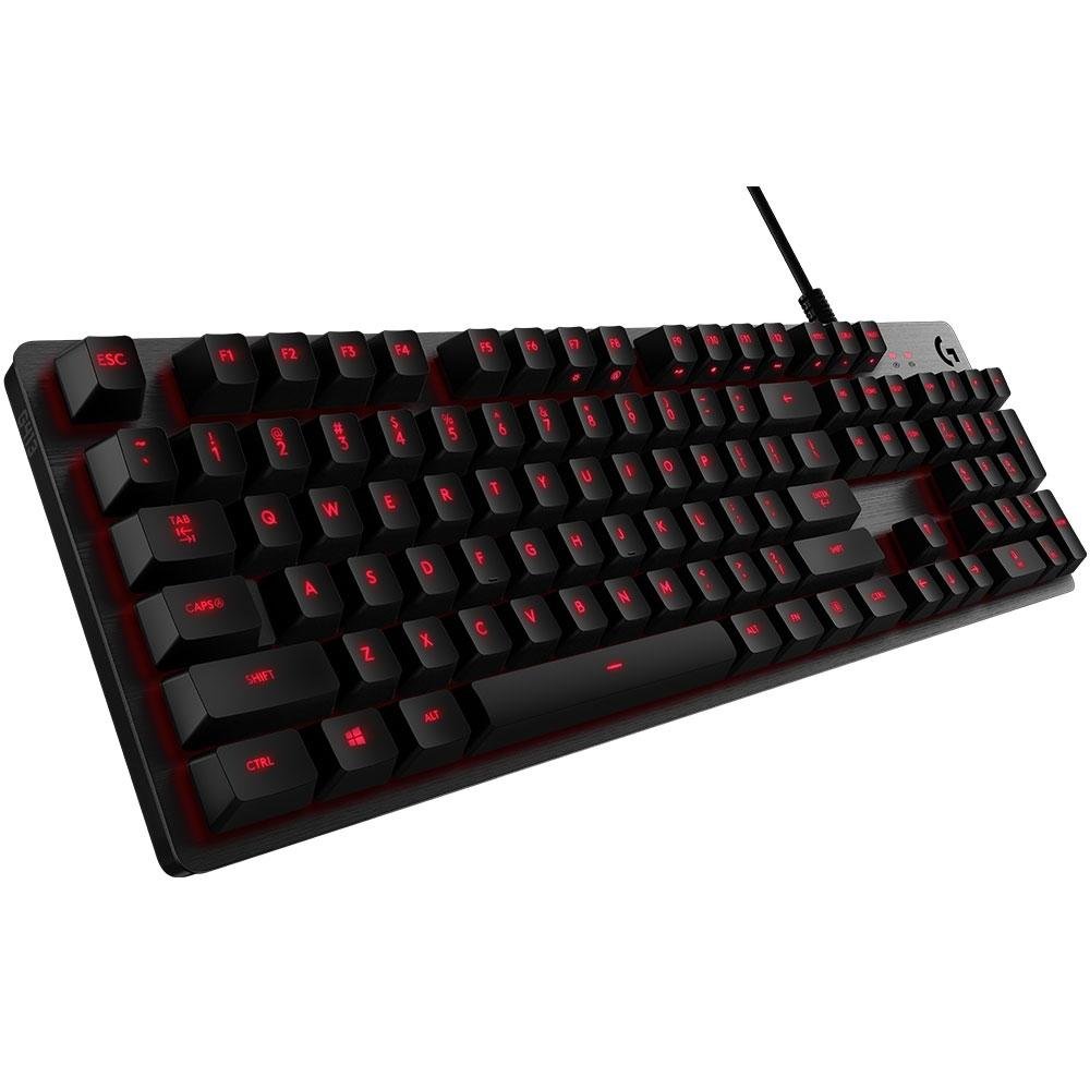 Teclado Mecânico Gamer Logitech G413 Carbon, LED Vermelho, Switch Romer-G Tactile, US - 920-008300 Teclado Mecânico Gamer Logitech G413 Carbon, LED Vermelho, Switch Romer-G Tactile, US - 920-008300