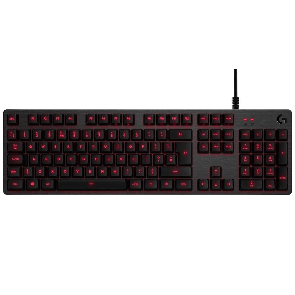 Teclado Mecânico Gamer Logitech G413 Carbon, LED Vermelho, Switch Romer-G Tactile, US - 920-008300 Teclado Mecânico Gamer Logitech G413 Carbon, LED Vermelho, Switch Romer-G Tactile, US - 920-008300