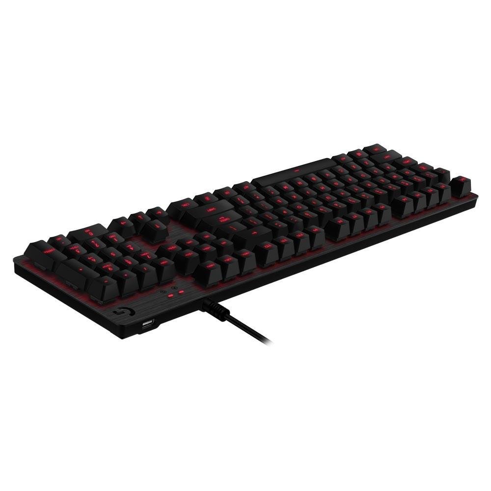 Teclado Mecânico Gamer Logitech G413 Carbon, LED Vermelho, Switch Romer-G Tactile, US - 920-008300 Teclado Mecânico Gamer Logitech G413 Carbon, LED Vermelho, Switch Romer-G Tactile, US - 920-008300