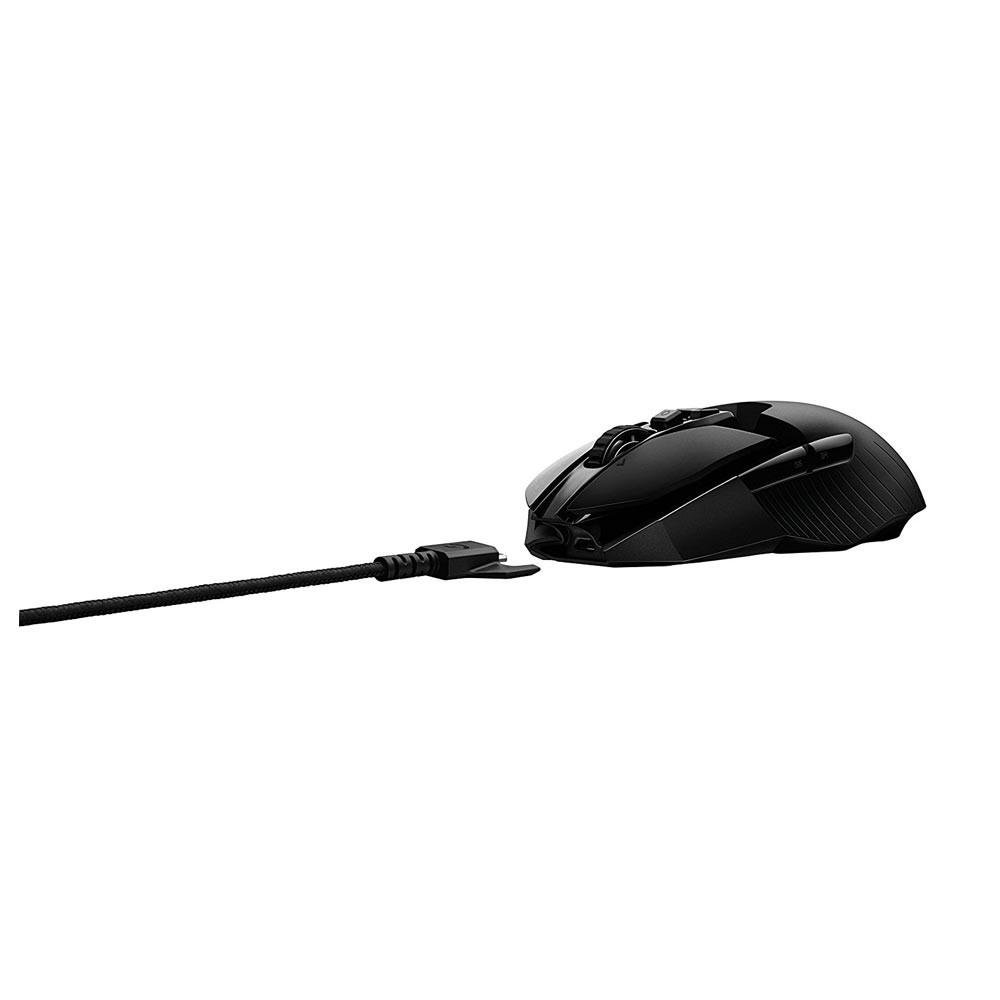 Imagem 9 de 13 do produto Mouse Sem Fio Gamer Logitech G903 Recarregável, RGB Lightsync, Design Ambidestro, 11 Botões, 12000DPI - 910-005086