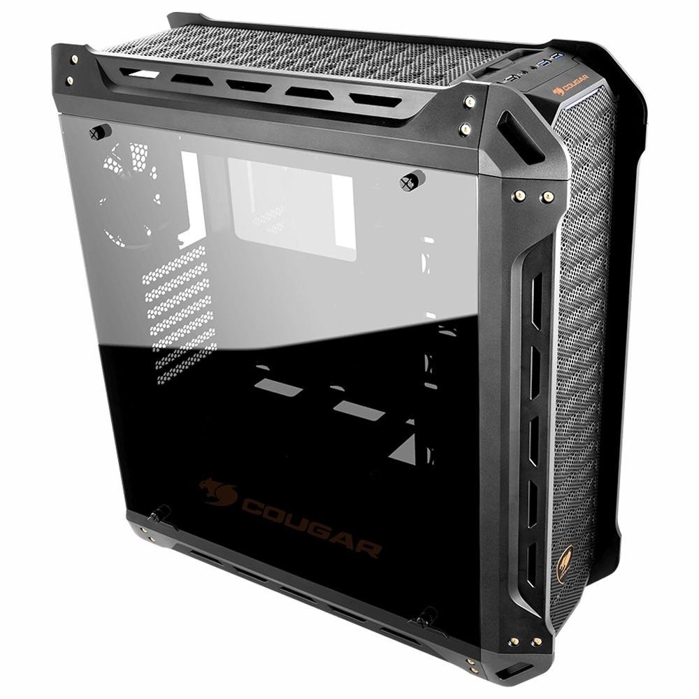 Imagem 3 de 16 do produto Gabinete Gamer Cougar Panzer-S, Mid Tower, 3 FANs, Lateral em Vidro - 385GML0.3804
