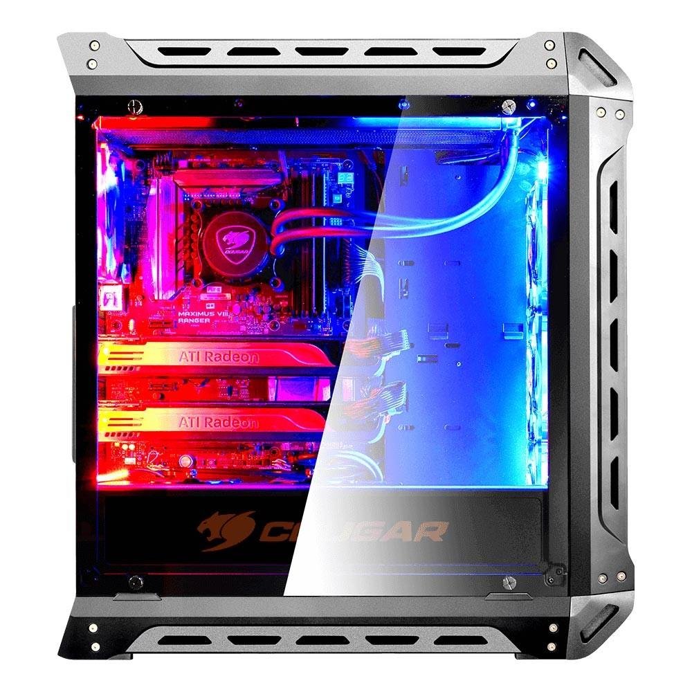 Imagem 16 de 16 do produto Gabinete Gamer Cougar Panzer-S, Mid Tower, 3 FANs, Lateral em Vidro - 385GML0.3804