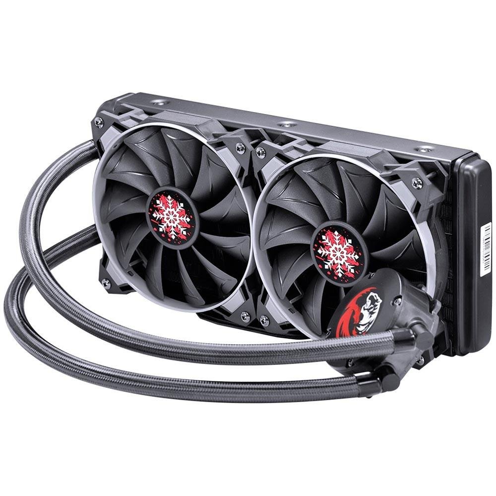 Water Cooler PCYes Sangue Frio, 240mm, AMD/Intel, Preto - PWC240H40PTSL