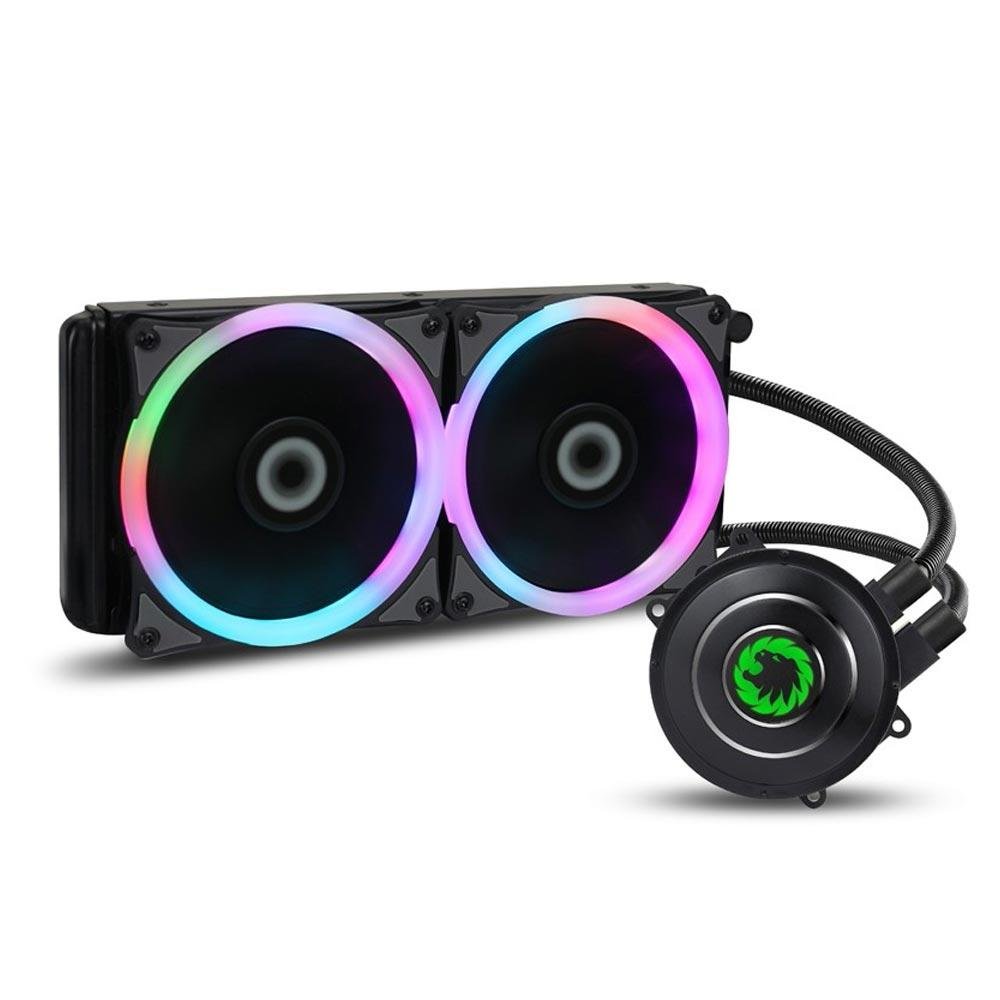 WaterCooler Gamemax Iceberg 240 RGB Ring, All in One Liquid Cooler 240MM, Preto WaterCooler Gamemax Iceberg 240 RGB Ring, All in One Liquid Cooler 240MM, Preto