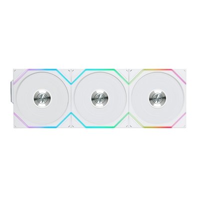 Kit com 3 Ventoinhas Lian Li UNI FAN TL, 120mm, ARGB, Branco - 12TL1W3W