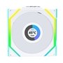 Ventoinha Lian Li UNI FAN SL LCD, 120mm, ARGB, Reverse Blade, Branco - 12RSLLCD1W1W