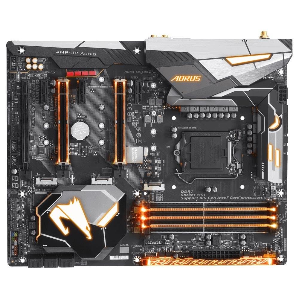 Imagem 2 de 6 do produto Placa-Mãe Gigabyte Z370 Aorus Gaming 5, Intel LGA 1151, ATX, DDR4