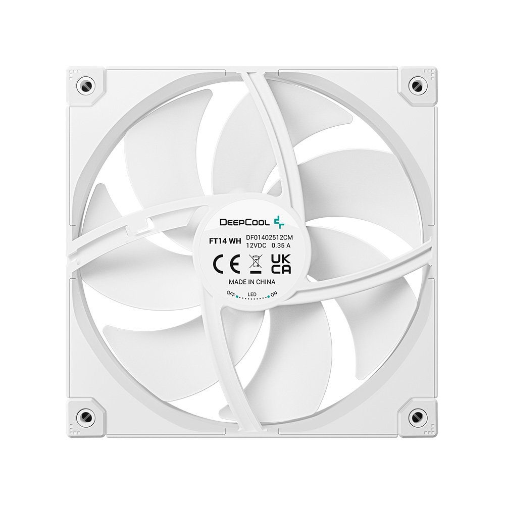 Ventoinha DeepCool FT14, 140mm, Branca - R-FT14-WHWPN1-G - view 2