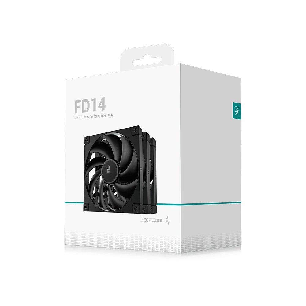 Kit Fan DeepCool FD14 140mm Preto | KaBuM!