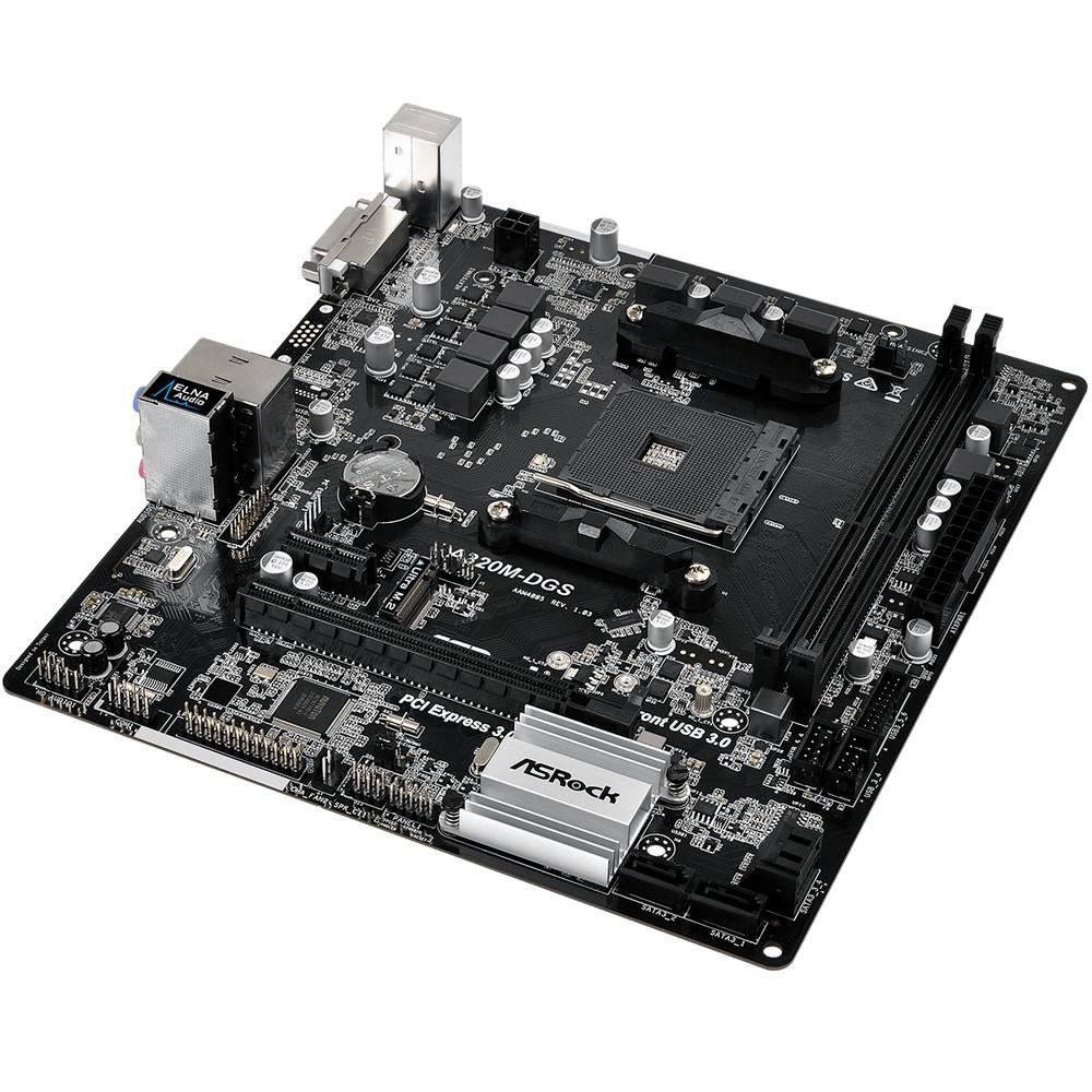 Imagem 3 de 5 do produto Placa-Mãe ASRock A320M-DGS, AMD AM4, mATX, DDR4