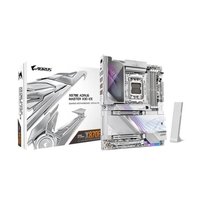 Placa Mãe Gigabyte X870E AORUS MASTER X3D ICE, AMD AM5, E-ATX, DDR5, PCIe 5.0, Wi-Fi 7, Bluetooth, Branco - X870E A MASTER X ICE 2