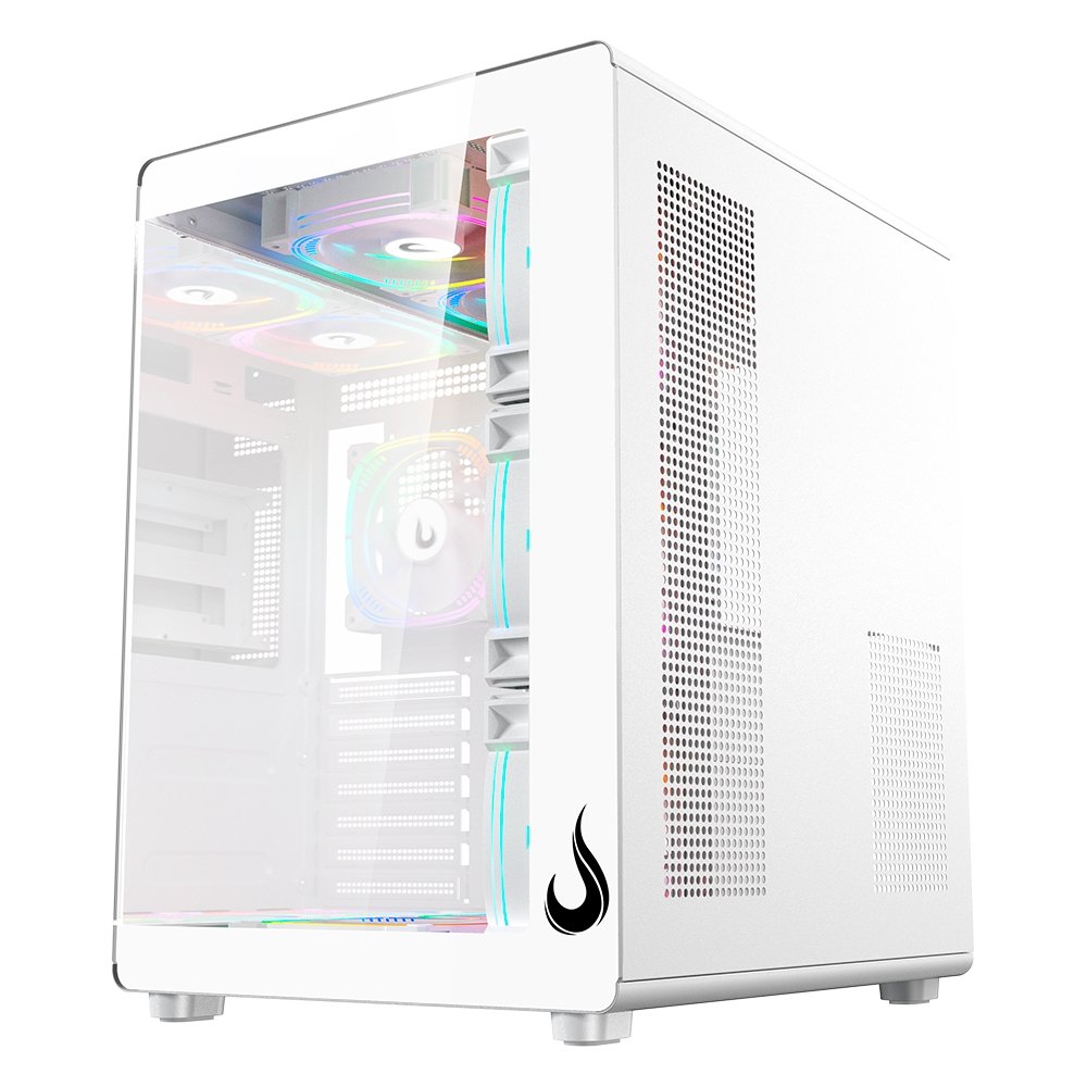 Gabinete Gamer Rise Mode Galaxy Glass X, Mid Tower, ATX, Lateral e Frontal em Vidro, Branco - RM-GA-GGX-FW - view 5