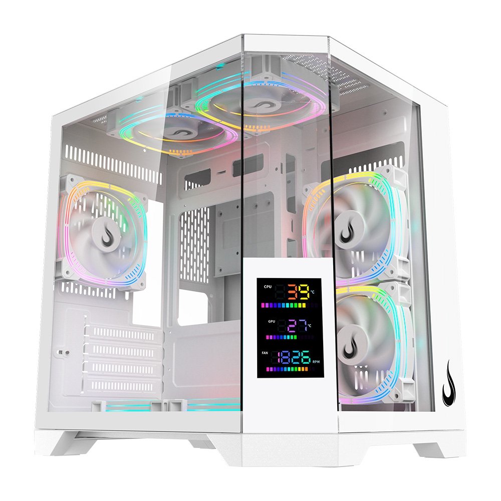 Gabinete Rise Mode Zeus Glass Screen 01 Branco