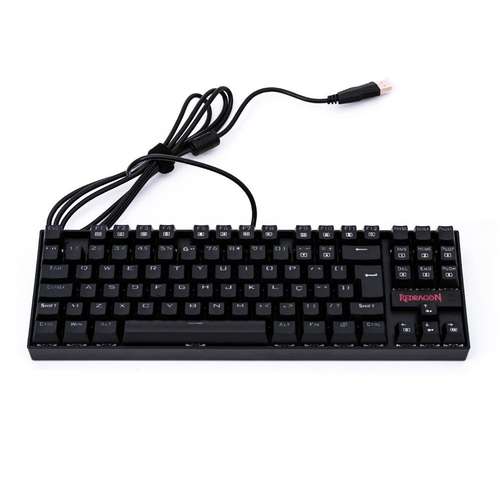 Teclado Mecânico Gamer Redragon Kumara, Anti-Ghosting, RGB, Switch Outemu Blue, ABNT2, Preto, PT - K552RGB-1 (PT-BLUE) - view 3