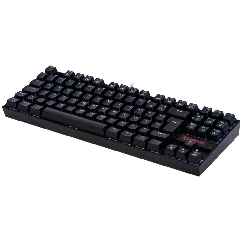 Teclado Mecânico Gamer Redragon Kumara, Anti-Ghosting, RGB, Switch Outemu Blue, ABNT2, Preto, PT - K552RGB-1 (PT-BLUE) - view 2