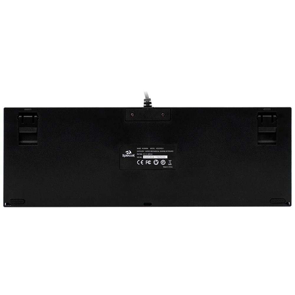 Teclado Mecânico Gamer Redragon Kumara, Anti-Ghosting, RGB, Switch Outemu Blue, ABNT2, Preto, PT - K552RGB-1 (PT-BLUE) - view 4