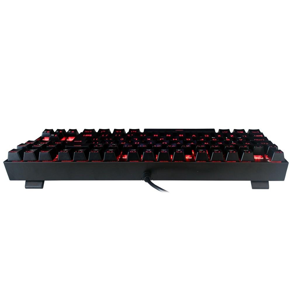 Teclado Mecânico Gamer Redragon Kumara, Anti-Ghosting, LED Vermelho, Switch Outemu Brown, ABNT2, Preto - K552-2 (PT-BROWN)