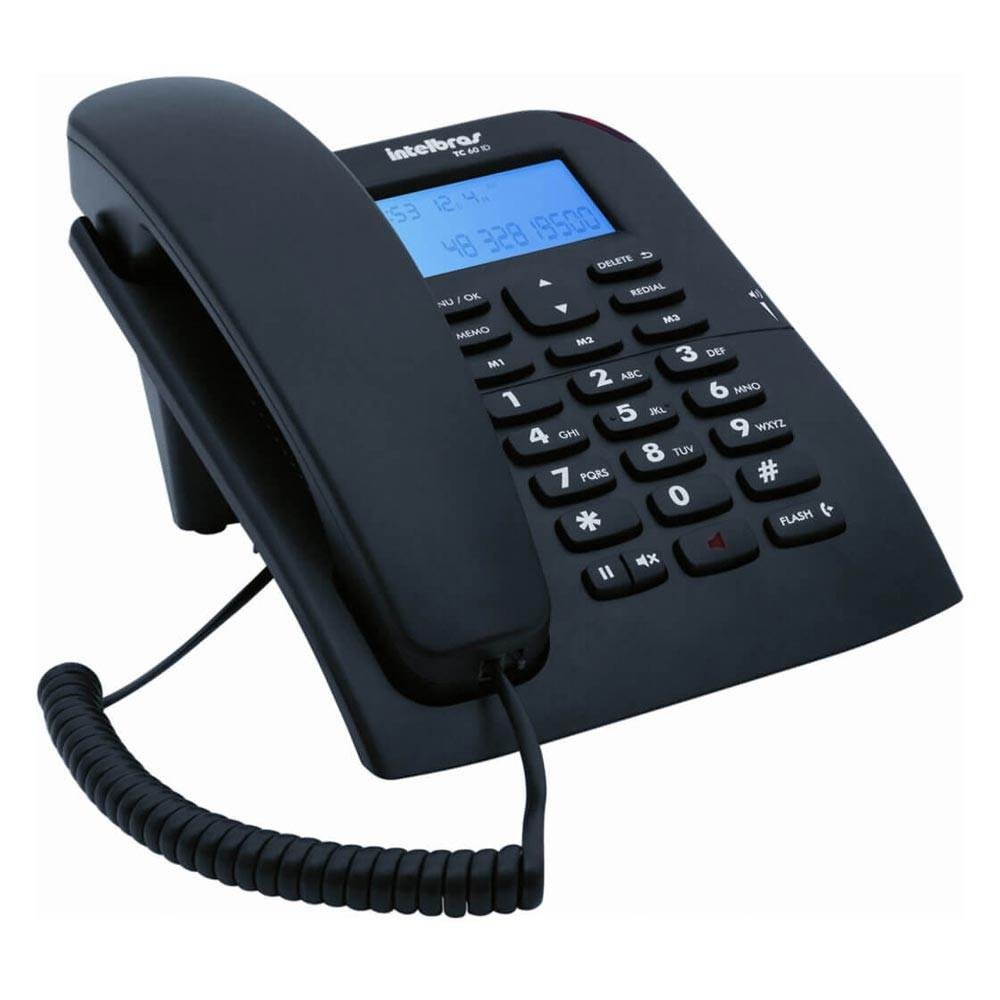 Imagem 2 de 3 do produto Telefone Intelbras com Fio TC60ID Preto