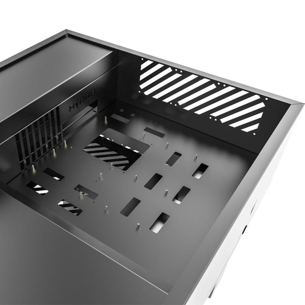Imagem 5 de 5 do produto Mesa Gamer Hydra Desk 1.5m Aluminio E-ATX Mesa Case 8 mm Vidro Temperado