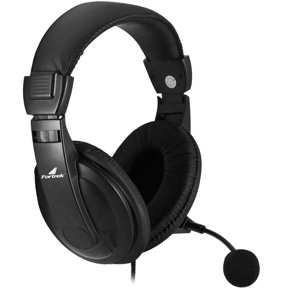 Headset Fortrek Multimídia HSL-102 Preto - 62889 Headset Fortrek Multimídia HSL-102 Preto - 62889