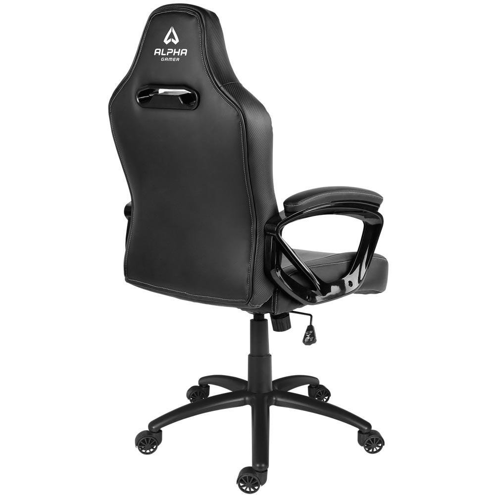 Cadeira Gamer Alpha Gamer Kappa, Até 150 kg, Apoio de Braço Acolchoado, Cilindro de Gás Classe 4, Preto - AGKAPPA-BK Cadeira Gamer Alpha Gamer Kappa, Até 150 kg, Apoio de Braço Acolchoado, Cilindro de Gás Classe 4, Preto - AGKAPPA-BK