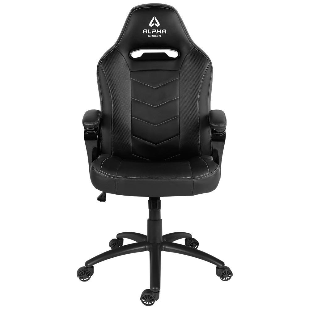 Cadeira Gamer Alpha Gamer Kappa, Até 150 kg, Apoio de Braço Acolchoado, Cilindro de Gás Classe 4, Preto - AGKAPPA-BK Cadeira Gamer Alpha Gamer Kappa, Até 150 kg, Apoio de Braço Acolchoado, Cilindro de Gás Classe 4, Preto - AGKAPPA-BK