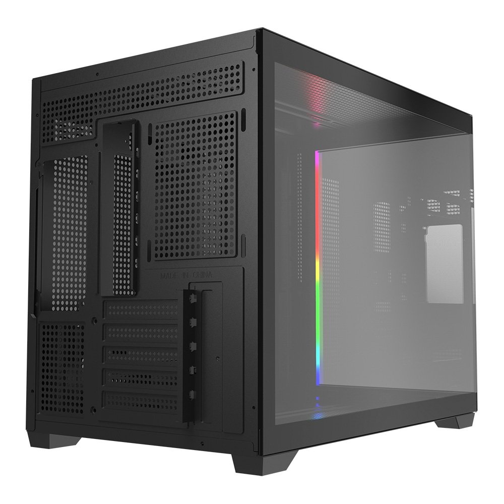 Gabinete Gamer Redragon Wideload Mini Lite RGB, Mini Tower, M-ATX, Sem Fans, Preto - CA-611B - view 5