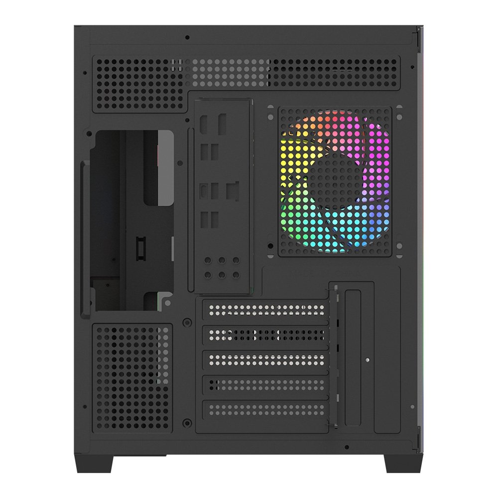 Gabinete Gamer Redragon Wideload Mini Lite RGB, Mini Tower, M-ATX, Sem Fans, Preto - CA-611B - view 11