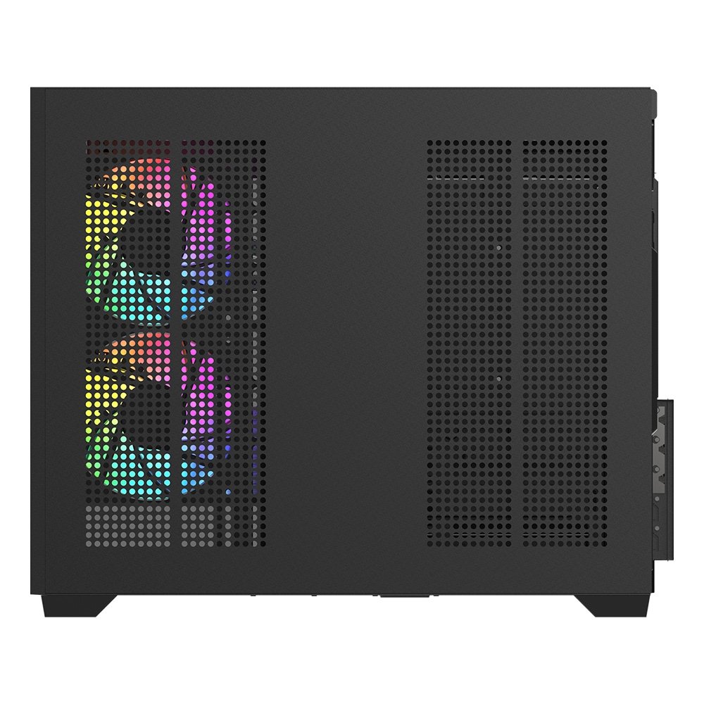 Gabinete Gamer Redragon Wideload Mini Lite RGB, Mini Tower, M-ATX, Sem Fans, Preto - CA-611B - view 12
