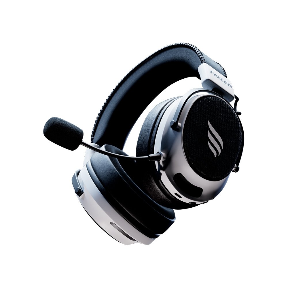 Headset Gamer Sem Fio Fallen Morcego Pro Wireless, 7.1 Virtual, Surround, Bluetooth 5.2, Microfone Destacável, Branco - HE00061 - view 6