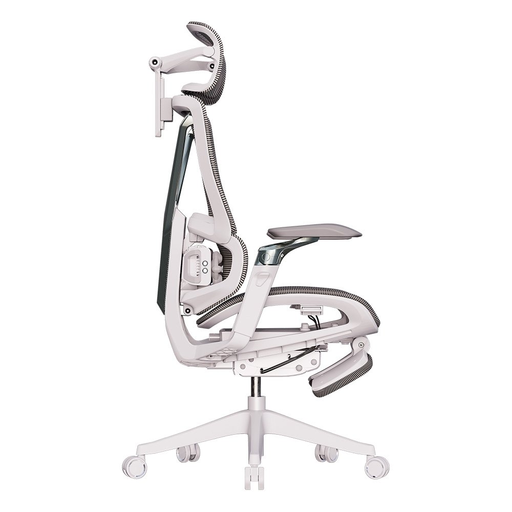 Cadeira Office Elements Calaena, com Massagem, Até 120kg, Reclinável, Malha, Cinza - 72099 - view 8