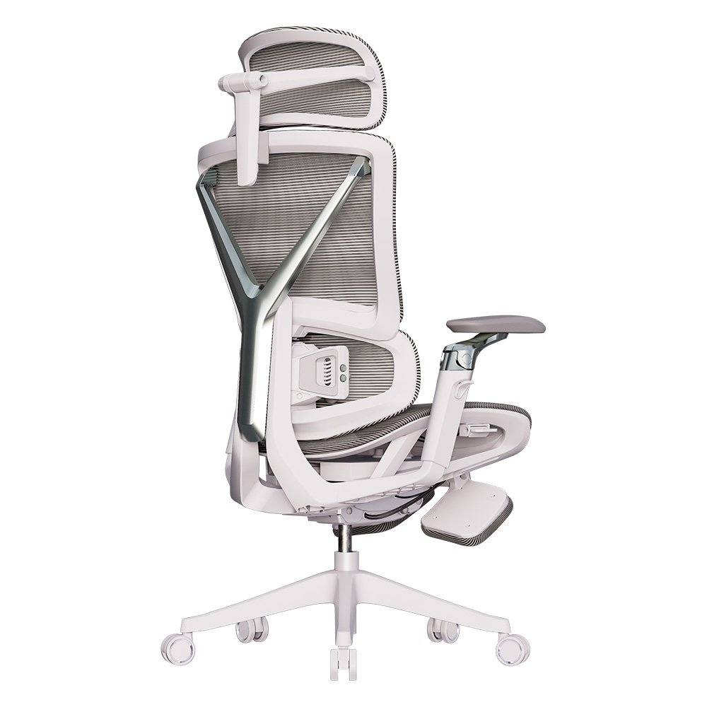 Cadeira Office Elements Calaena, com Massagem, Até 120kg, Reclinável, Malha, Cinza - 72099 - view 3