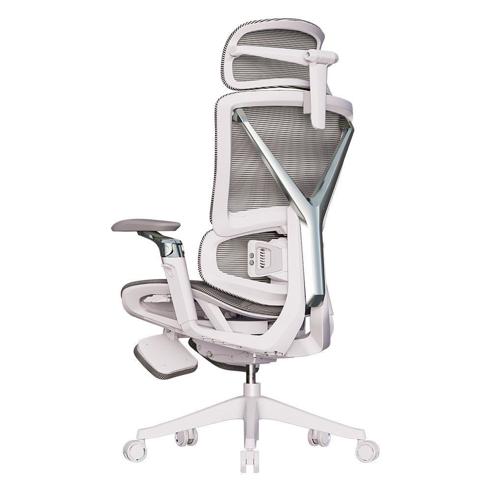 Cadeira Office Elements Calaena, com Massagem, Até 120kg, Reclinável, Malha, Cinza - 72099 - view 5