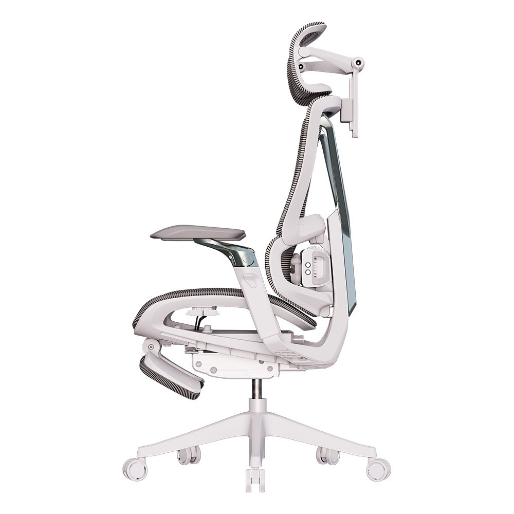 Cadeira Office Elements Calaena, com Massagem, Até 120kg, Reclinável, Malha, Cinza - 72099 - view 6
