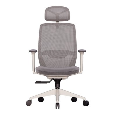 Cadeira Office Elements Serena Slide, com Apoio para os Pés, Até 120kg, Reclinável, Malha, Cinza - 72097