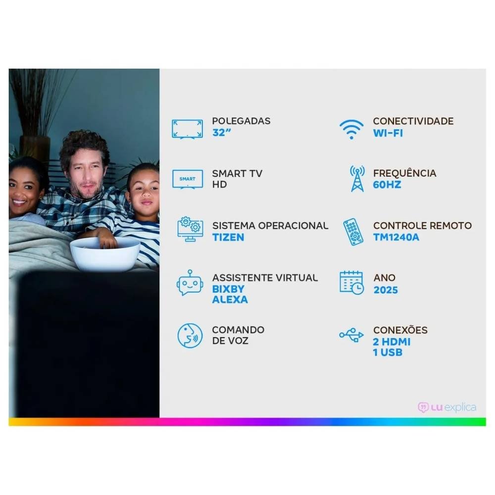 Imagem 9 de 9 do produto Smart TV 32" Samsung HD 32H5000F Tizen 2 HDMI
