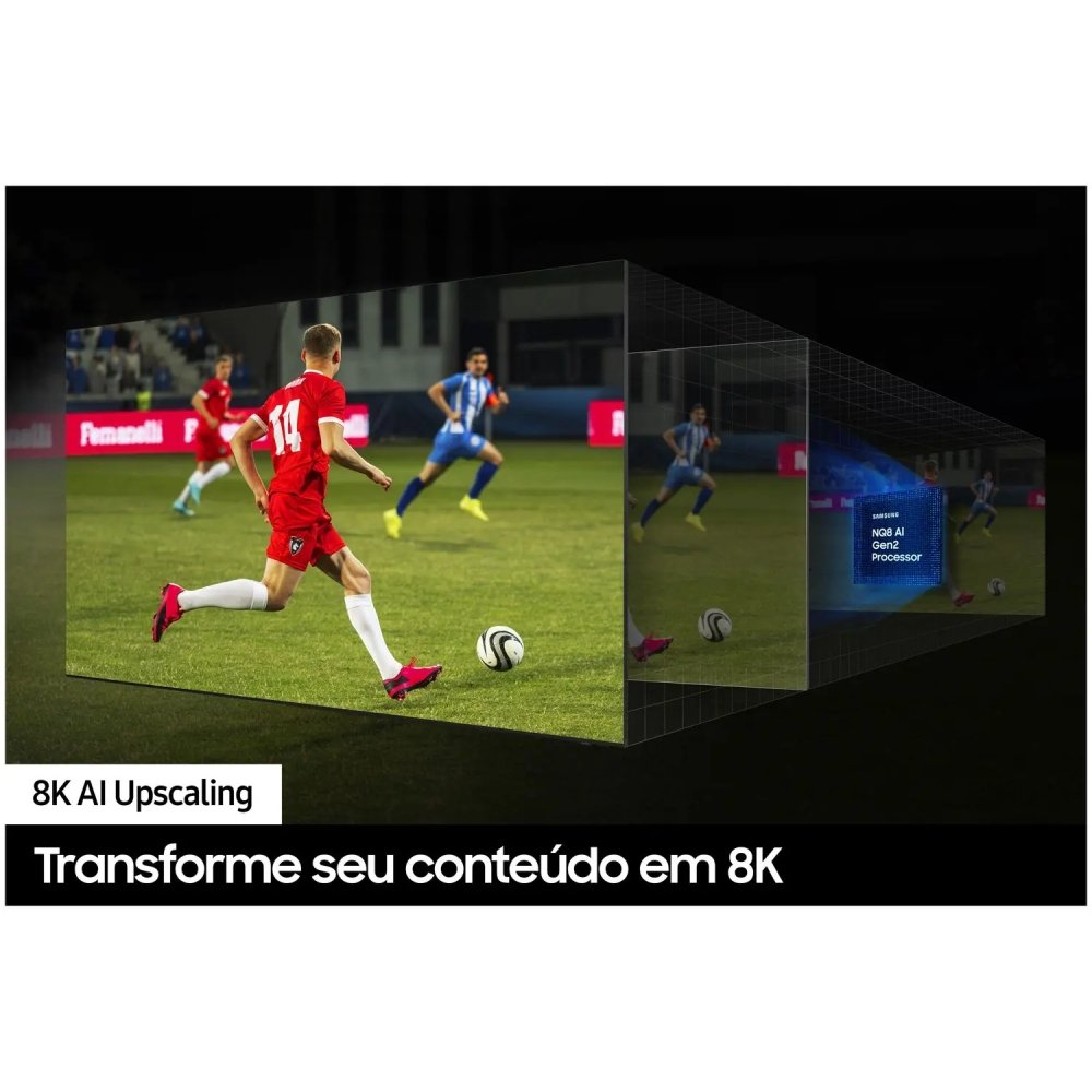 Imagem 8 de 9 do produto Smart TV 65" 8K MINI LED Neo QLED Samsung AI TV QN65QN800 VA 120Hz Wi-Fi Alexa 4 HDMI 3USB