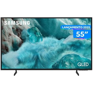 "Smart TV 55"" Samsung 4K QLED QN55Q7FAAGXZD Tizen Q4 AI 3 HDMI"