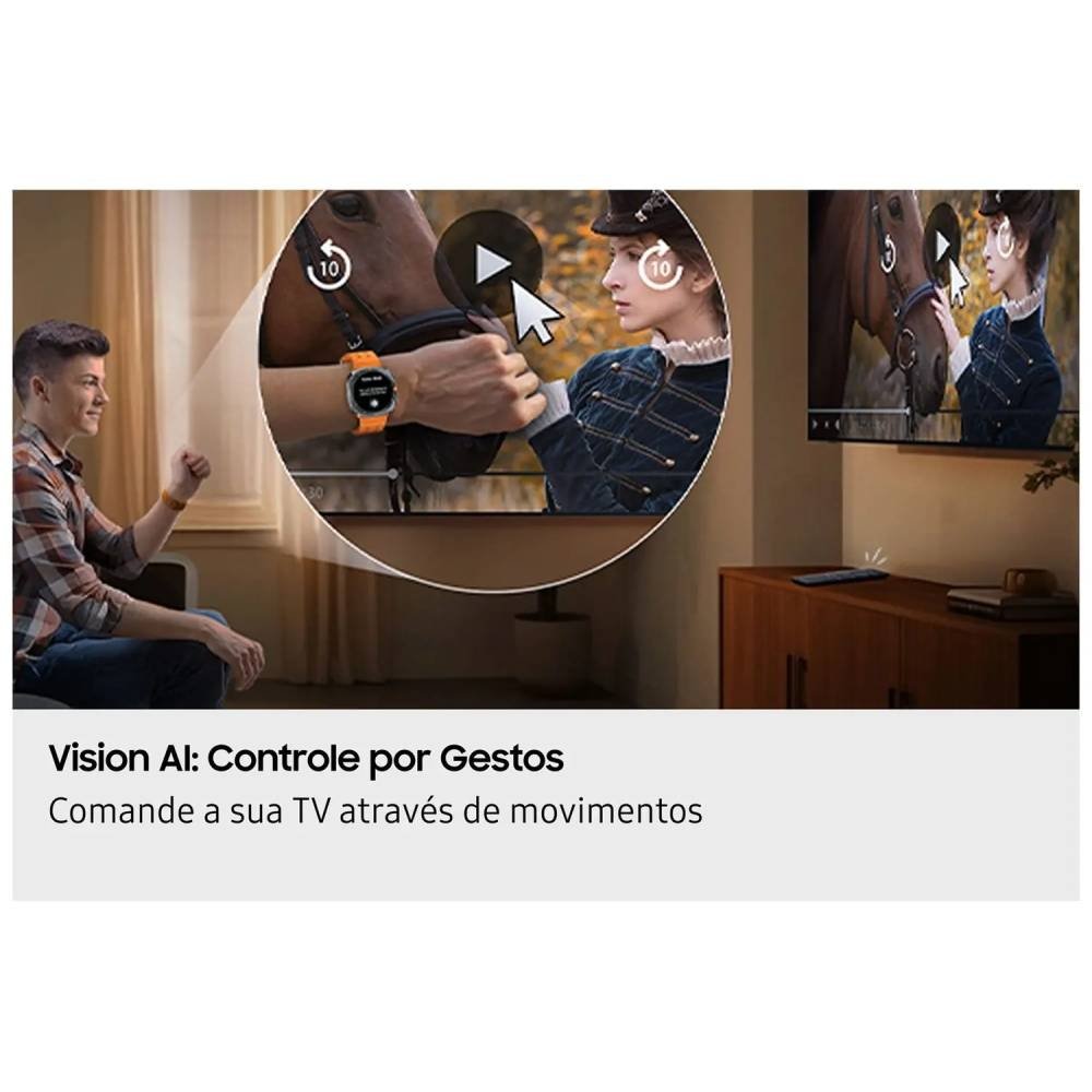Imagem 5 de 10 do produto Smart TV 65" Samsung 4K QLED QN65Q7FAAGXZD Tizen Q4 AI 3 HDMI