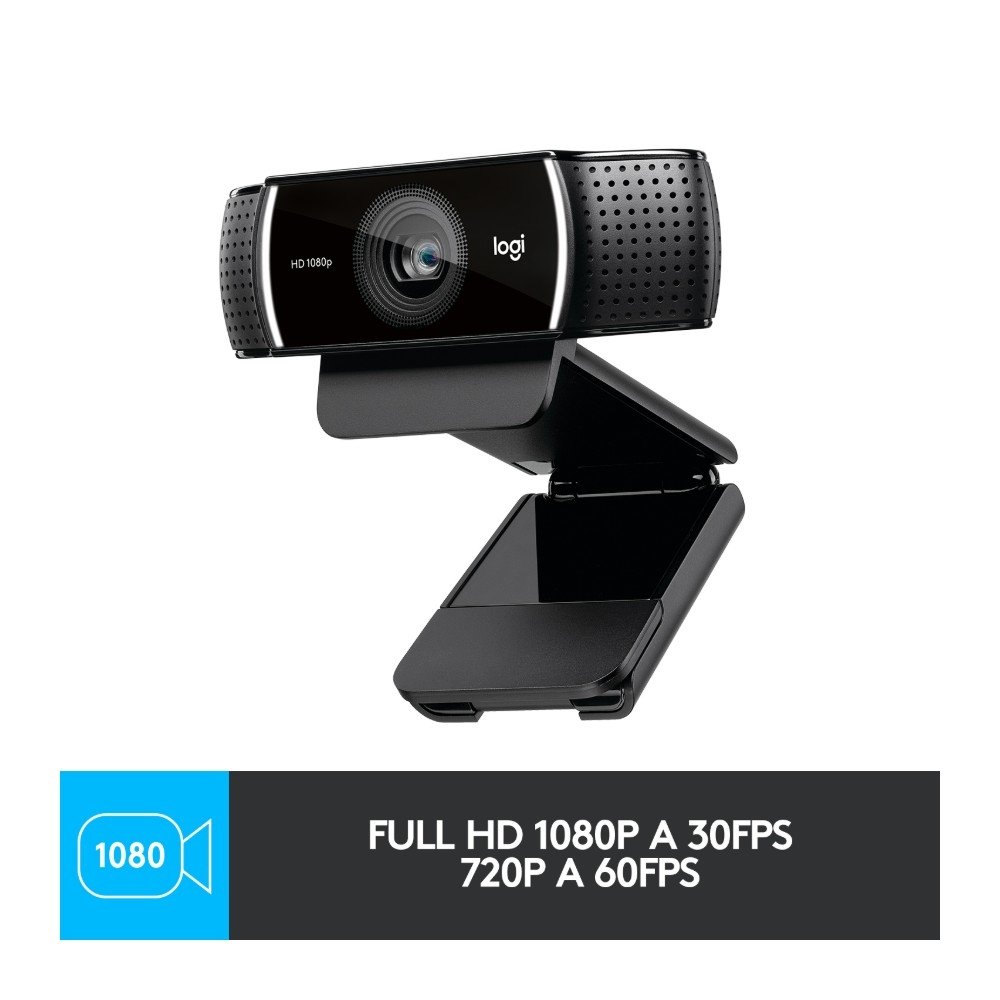 Webcam Full HD Logitech C922 Pro Stream com Microfone Embutido, 1080p e Tripé Incluso, Compatível Logitech Capture - 960-001087 Webcam Full HD Logitech C922 Pro Stream com Microfone Embutido, 1080p e Tripé Incluso, Compatível Logitech Capture - 960-001087
