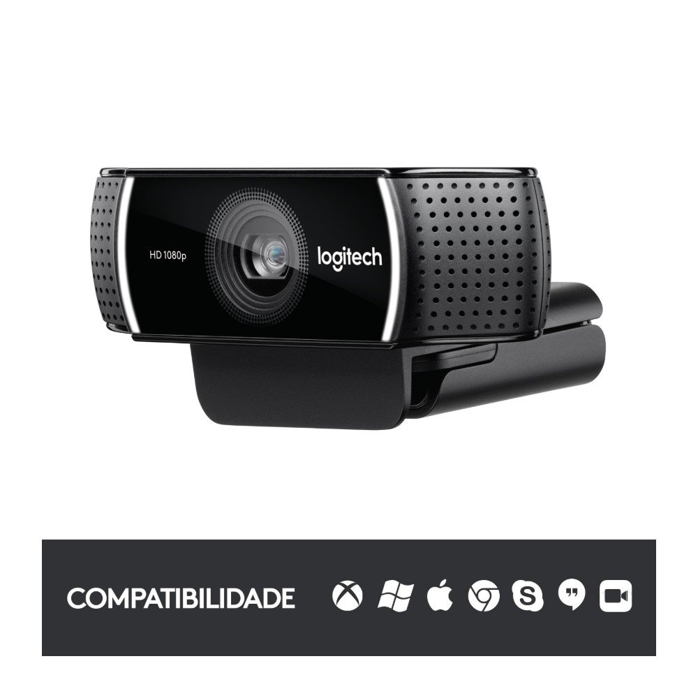 Webcam Full HD Logitech C922 Pro Stream com Microfone Embutido, 1080p e Tripé Incluso, Compatível Logitech Capture - 960-001087 - view 9