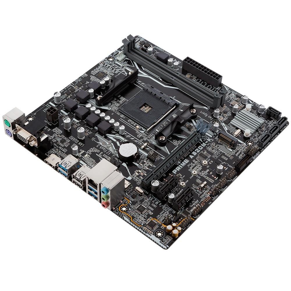 Placa-Mãe ASUS Prime A320M-K/BR, AMD AM4, mATX, DDR4, Preto - PRIME A320M-K/BR