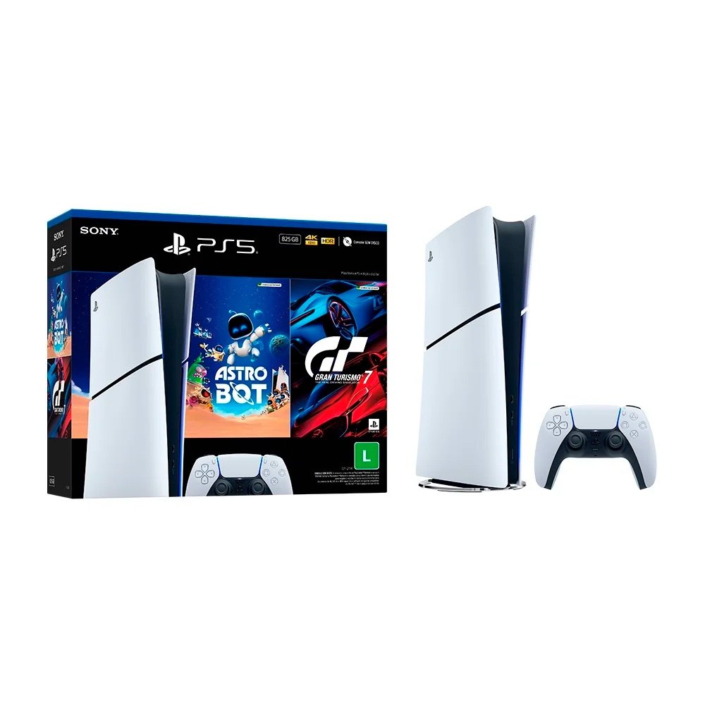 Console PS5 Edição Digital com 2 Jogos | KaBuM!