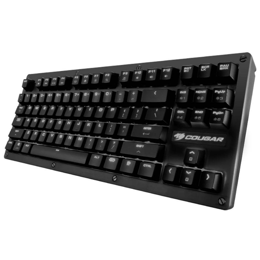 Teclado Mecânico Gamer Cougar Puri TKL, LED Branco, Switch Cherry MX Blue, ABNT2 Teclado Mecânico Gamer Cougar Puri TKL, LED Branco, Switch Cherry MX Blue, ABNT2