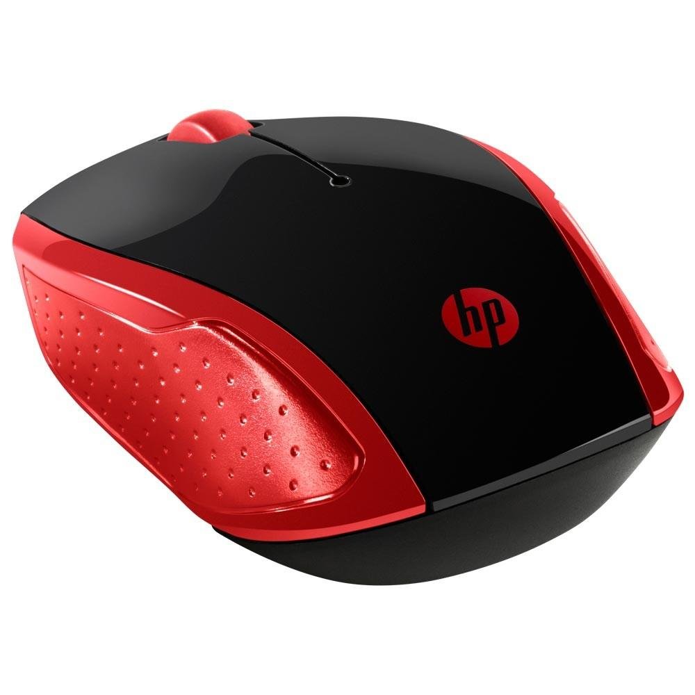 Mouse HP Sem Fio 200 Oman Vermelho | KaBuM!