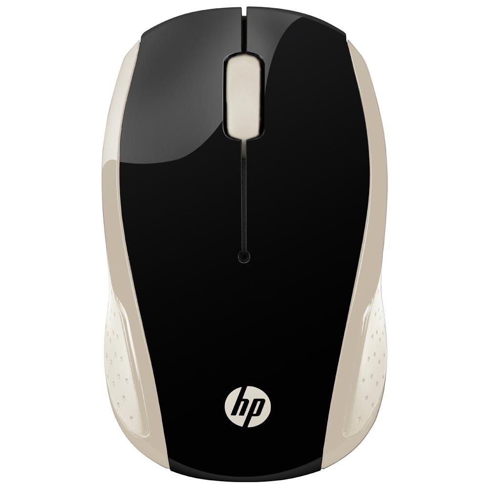 Mouse HP Sem Fio X200 Oman Dourado | KaBuM!