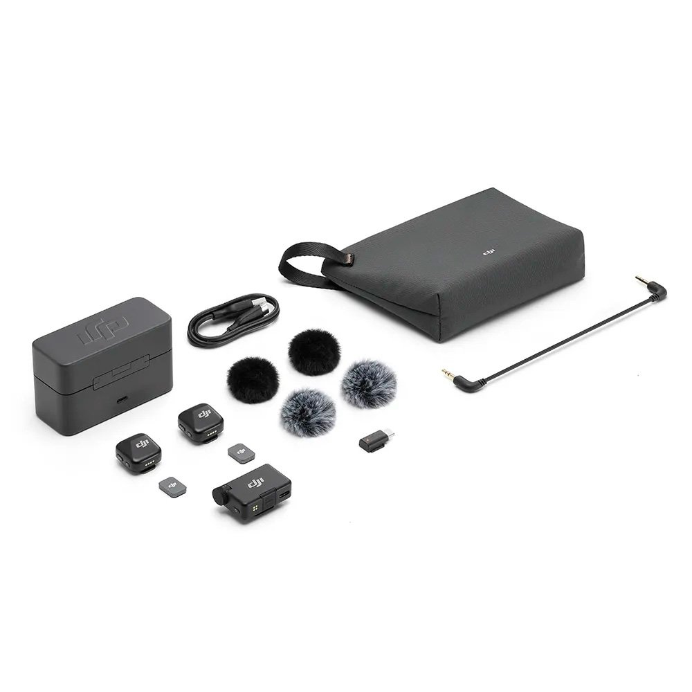 Microfone DJI Mic Mini Sem Fio 2TX 1RX