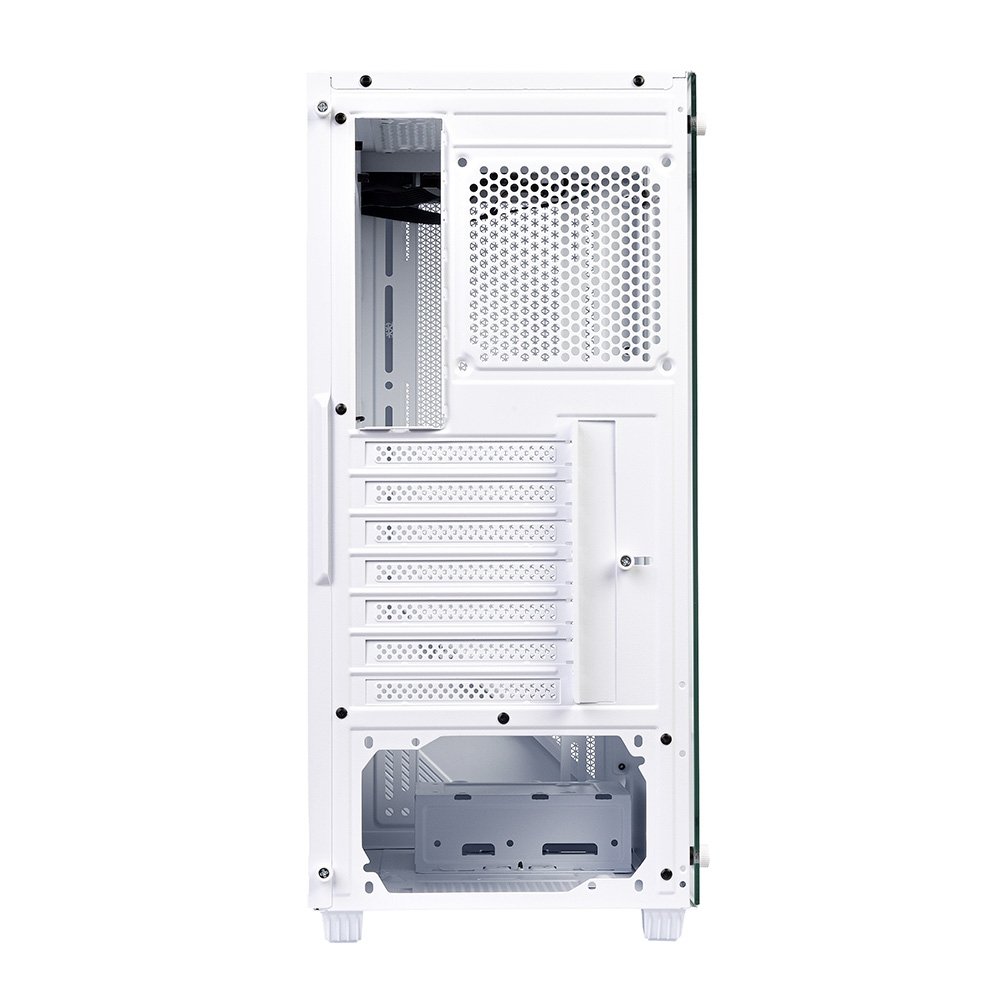Imagem 9 de 10 do produto Gabinete Gamer Round5 Syndra, Mid Tower, ATX, Lateral em Vidro, Frente Mesh, Branco - R5-SYNDRA-W-2184